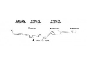 VENEPORTE 630125 išmetimo sistema 
 Išmetimo sistema -> Išmetimo sistema, visa