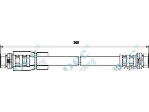 APEC braking HOS3212 stabdžių žarnelė 
 Stabdžių sistema -> Stabdžių žarnelės
1207358, 1213135, 1426700, 2N112282AC