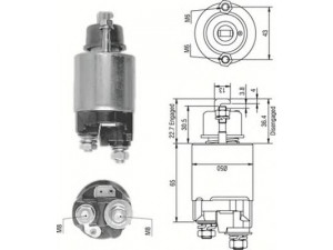 MAGNETI MARELLI 940113050234 solenoidinis jungiklis, starteris
