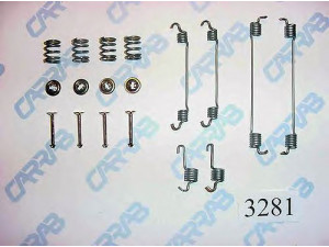CARRAB BRAKE PARTS 3281 priedų komplektas, stabdžių trinkelės 
 Stabdžių sistema -> Būgninis stabdys -> Dalys/priedai