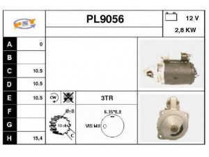 SNRA PL9056 starteris