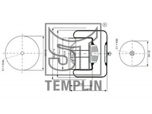 ST-TEMPLIN 04.060.6106.200 dėklas, pneumatinė pakaba
942 320 37 21, 946 320 03 21