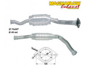 MAGNAFLOW 86016 katalizatoriaus keitiklis 
 Išmetimo sistema -> Katalizatoriaus keitiklis
170492
