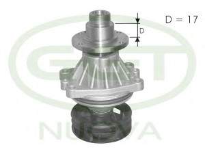 GGT PA10709 vandens siurblys 
 Aušinimo sistema -> Vandens siurblys/tarpiklis -> Vandens siurblys
11510032679, 11512243003, 11512244333