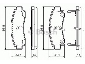 BOSCH 0 986 424 299 stabdžių trinkelių rinkinys, diskinis stabdys 
 Techninės priežiūros dalys -> Papildomas remontas
44060 15A85, 44060 15A87, 44060 50A86