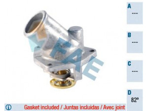 FAE 5320082 termostatas, aušinimo skystis 
 Aušinimo sistema -> Termostatas/tarpiklis -> Thermostat
1338057, 1338070, 90354822, 90466522