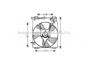AVA QUALITY COOLING SU7511 ventiliatorius, radiatoriaus