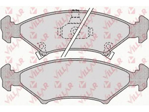 VILLAR 626.1067 stabdžių trinkelių rinkinys, diskinis stabdys 
 Techninės priežiūros dalys -> Papildomas remontas
0K20A3323Z, 0K2Y33323Z