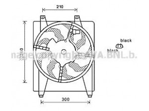 AVA QUALITY COOLING HY7544 ventiliatorius, radiatoriaus 
 Aušinimo sistema -> Oro aušinimas
977302B000