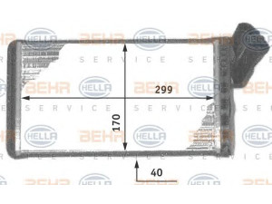 HELLA 8FH 351 311-731 šilumokaitis, salono šildymas 
 Šildymas / vėdinimas -> Šilumokaitis
6448 A7, 95.669.446, 95.669.446.80