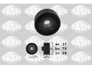 SASIC 1626018 kreipiantysis skriemulys, V formos rumbuotas diržas 
 Diržinė pavara -> V formos rumbuotas diržas/komplektas -> Laisvasis/kreipiamasis skriemulys
60595625, 04863737