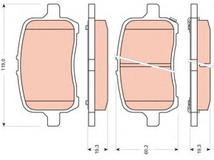 TRW GDB1755 stabdžių trinkelių rinkinys, diskinis stabdys 
 Techninės priežiūros dalys -> Papildomas remontas
22705327, 4808814, 22705327, 22731037