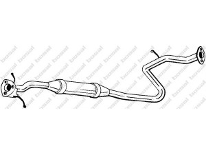 BOSAL 285-259 vidurinis duslintuvas 
 Išmetimo sistema -> Duslintuvas
28650-22200, 28650-22201, 28650-22510