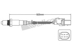 WALKER PRODUCTS 250-25027 lambda jutiklis 
 Išmetimo sistema -> Lambda jutiklis
07L 906 262 G, 079906262A, 079906262L