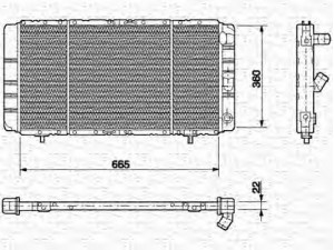 MAGNETI MARELLI 350213624000 radiatorius, variklio aušinimas 
 Aušinimo sistema -> Radiatorius/alyvos aušintuvas -> Radiatorius/dalys
7700764838, 7700785734