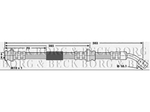 BORG & BECK BBH6586 stabdžių žarnelė 
 Stabdžių sistema -> Stabdžių žarnelės
46210-50Y17, 4621050Y07, 4621050Y15