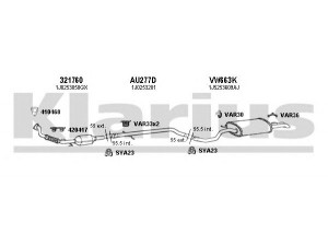 KLARIUS 790327U išmetimo sistema 
 Išmetimo sistema -> Išmetimo sistema, visa