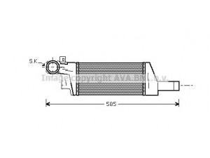 AVA QUALITY COOLING OLA4404 tarpinis suslėgto oro aušintuvas, kompresorius 
 Variklis -> Oro tiekimas -> Įkrovos agregatas (turbo/superįkrova) -> Tarpinis suslėgto oro aušintuvas
1300410, 93177425