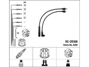 NGK 8290 uždegimo laido komplektas 
 Kibirkšties / kaitinamasis uždegimas -> Uždegimo laidai/jungtys
04637155, 04637 155