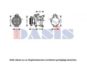 AKS DASIS 850744N kompresorius, oro kondicionierius 
 Oro kondicionavimas -> Kompresorius/dalys
883100D091, 883100D180, 8831052401