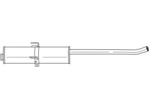 AKS DASIS SG12453 vidurinis duslintuvas 
 Išmetimo sistema -> Duslintuvas
9456105980