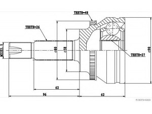 MAGNETI MARELLI 600000061320 jungčių komplektas, kardaninis velenas
43410-44040, 43410-44041, 43420-44040