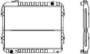 SAKURA  Automotive 1461-0288 radiatorius, variklio aušinimas