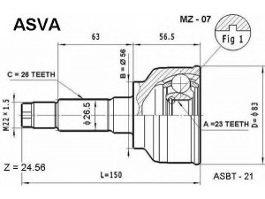 ASVA MZ-07 jungčių komplektas, kardaninis velenas 
 Ratų pavara -> Sujungimai/komplektas
G023-22-510, G024-22-510, G023-25-500