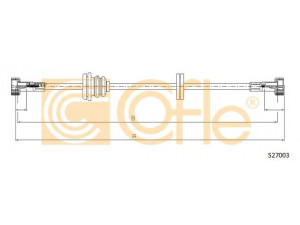 COFLE S27003 tachometro velenas 
 Dviratė transporto priemonės -> Kabeliai ir tachometro velenaai -> Tachometro velenas
6U0957785