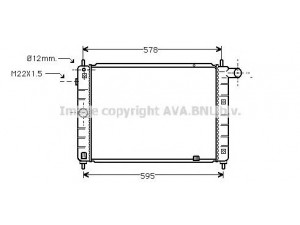 AVA QUALITY COOLING OL2122 radiatorius, variklio aušinimas 
 Aušinimo sistema -> Radiatorius/alyvos aušintuvas -> Radiatorius/dalys
03096387, 1300050, 1300124, 90442621