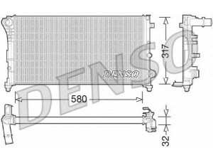 DENSO DRM09089 radiatorius, variklio aušinimas 
 Aušinimo sistema -> Radiatorius/alyvos aušintuvas -> Radiatorius/dalys
51759807, 51773195