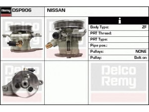 DELCO REMY DSP906 hidraulinis siurblys, vairo sistema 
 Vairavimas -> Vairo pavara/siurblys
49110-70J01