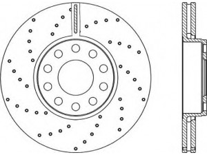 OPEN PARTS BDRS2280.25 stabdžių diskas 
 Stabdžių sistema -> Diskinis stabdys -> Stabdžių diskas
4B0615301B, 4B0615301B