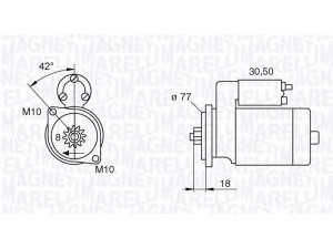 MAGNETI MARELLI 063522626010 starteris 
 Elektros įranga -> Starterio sistema -> Starteris
36100-23170, 36100-23171, S0001250299