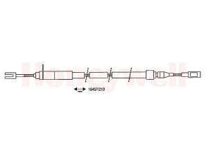 BENDIX 431139B trosas, stovėjimo stabdys 
 Stabdžių sistema -> Valdymo svirtys/trosai
1234200485
