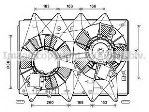 AVA QUALITY COOLING MZ7549 ventiliatorius, radiatoriaus 
 Aušinimo sistema -> Oro aušinimas
CA2715025, CA2715025A, CY0315025E