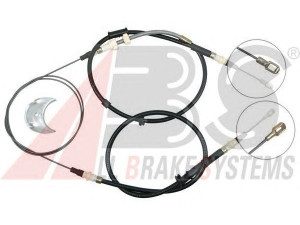 A.B.S. K10785 trosas, stovėjimo stabdys 
 Stabdžių sistema -> Valdymo svirtys/trosai
6676649, 7376434