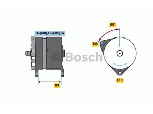 BOSCH 0 120 488 286 kintamosios srovės generatorius
2871 C 105