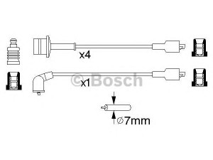 BOSCH 0 986 356 944 uždegimo laido komplektas 
 Kibirkšties / kaitinamasis uždegimas -> Uždegimo laidai/jungtys
