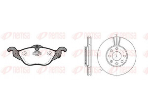 REMSA 8684.00 stabdžių rinkinys, diskiniai stabdžiai 
 Stabdžių sistema -> Diskinis stabdys -> Stabdžių remonto rinkinys
1605959, 90544025