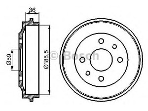BOSCH 0 986 477 055 stabdžių būgnas 
 Stabdžių sistema -> Būgninis stabdys -> Stabdžių būgnas
4379680, 7777842, 4379680, 5974792