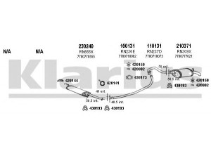 KLARIUS 720477E išmetimo sistema 
 Išmetimo sistema -> Išmetimo sistema, visa