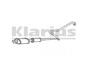 KLARIUS DN312A vidurinis duslintuvas 
 Išmetimo sistema -> Duslintuvas
2030071N00, 2030071N01, 2030071N00