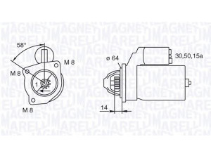 MAGNETI MARELLI 063223085010 starteris 
 Elektros įranga -> Starterio sistema -> Starteris
46231535, 46417006, 7680615, 7733966