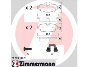ZIMMERMANN 24289.170.2 stabdžių trinkelių rinkinys, diskinis stabdys 
 Techninės priežiūros dalys -> Papildomas remontas
3421 6 778 327