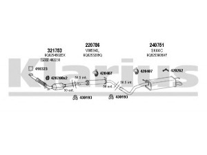 KLARIUS 790209E išmetimo sistema 
 Išmetimo sistema -> Išmetimo sistema, visa