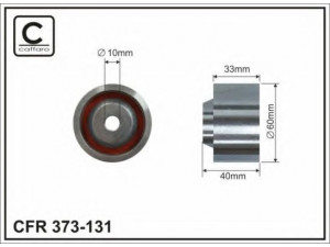 CAFFARO 373-131 kreipiantysis skriemulys, paskirstymo diržas 
 Diržinė pavara -> Paskirstymo diržas/komplektas -> Laisvasis/kreipiamasis skriemulys
MD156604, 121993, MD121993, MD156604