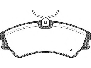 OPEN PARTS BPA0383.00 stabdžių trinkelių rinkinys, diskinis stabdys 
 Techninės priežiūros dalys -> Papildomas remontas
701698151, 701698151C