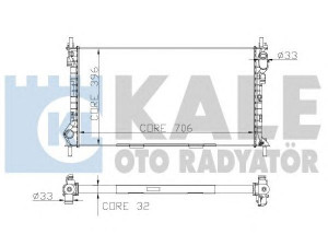 KALE OTO RADYATÖR 174799 radiatorius, variklio aušinimas 
 Aušinimo sistema -> Radiatorius/alyvos aušintuvas -> Radiatorius/dalys
1 365 996, 2T148005CC, 4 367 092