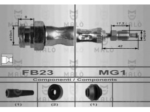 MAL? 8098 stabdžių žarnelė 
 Stabdžių sistema -> Stabdžių žarnelės
4002341, 4426474, 4426490